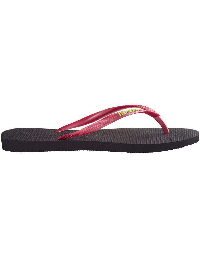 Black and coral havaianas sales