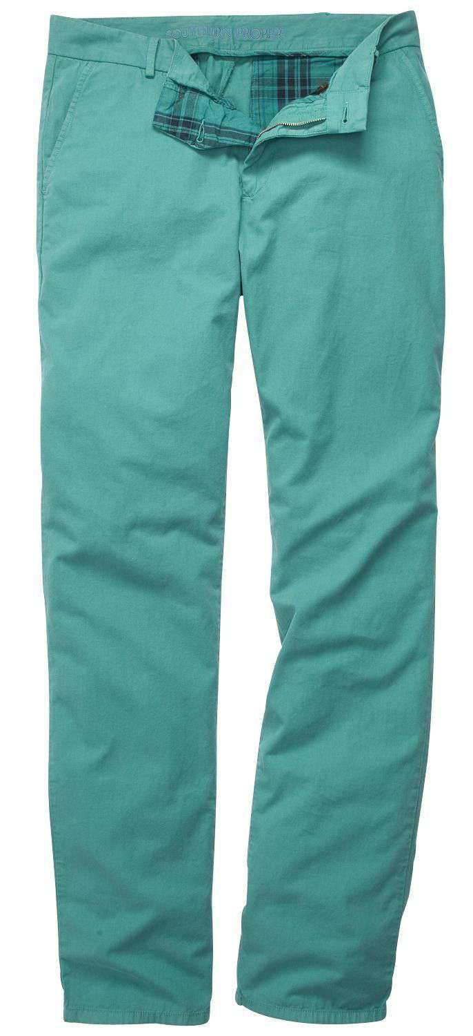 The Campus Pant in Hunter Green by Southern Proper - Country Club Prep
