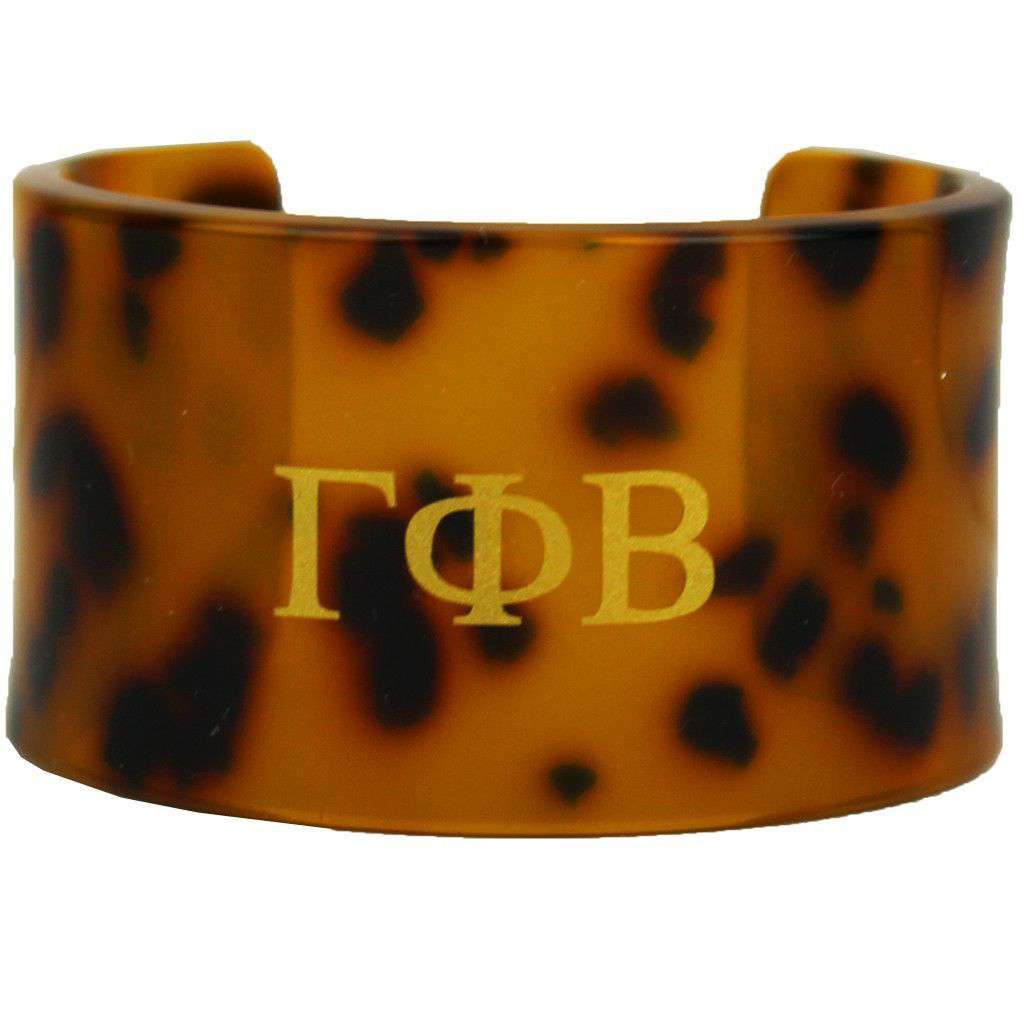 Gamma Phi Beta Tortoise Cuff Bracelet by Fornash - Country Club Prep