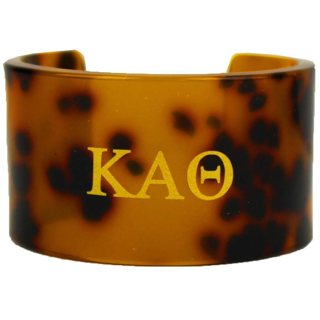 Kappa Alpha Theta Tortoise Cuff Bracelet by Fornash - Country Club Prep