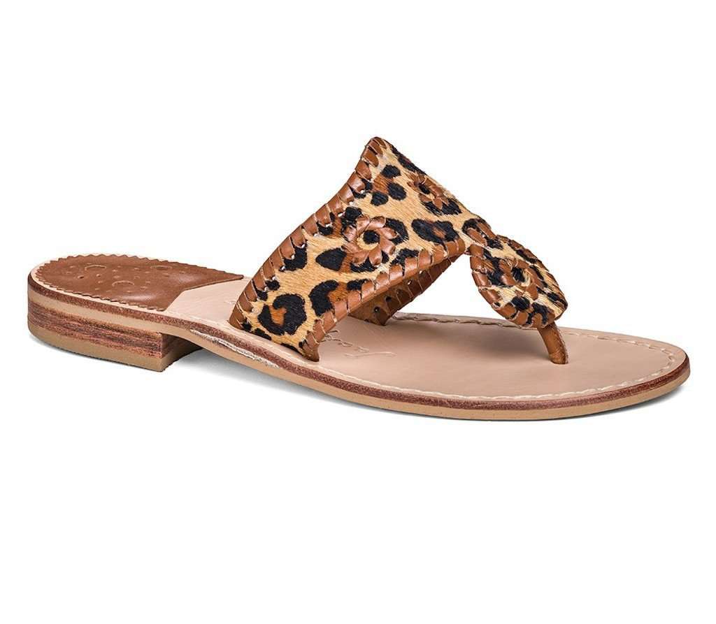 Safari Haircalf Sandal in Leopard by Jack Rogers - Country Club Prep
