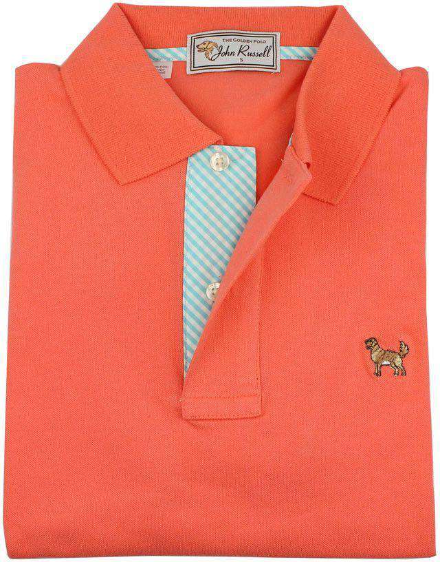 The Golden Polo in Orange by John Russell - Country Club Prep