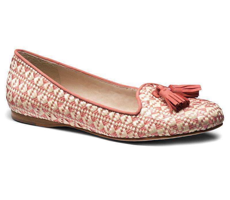 Worth II Smoking Shoe in Rose Raffia by Jack Rogers - Country Club Prep