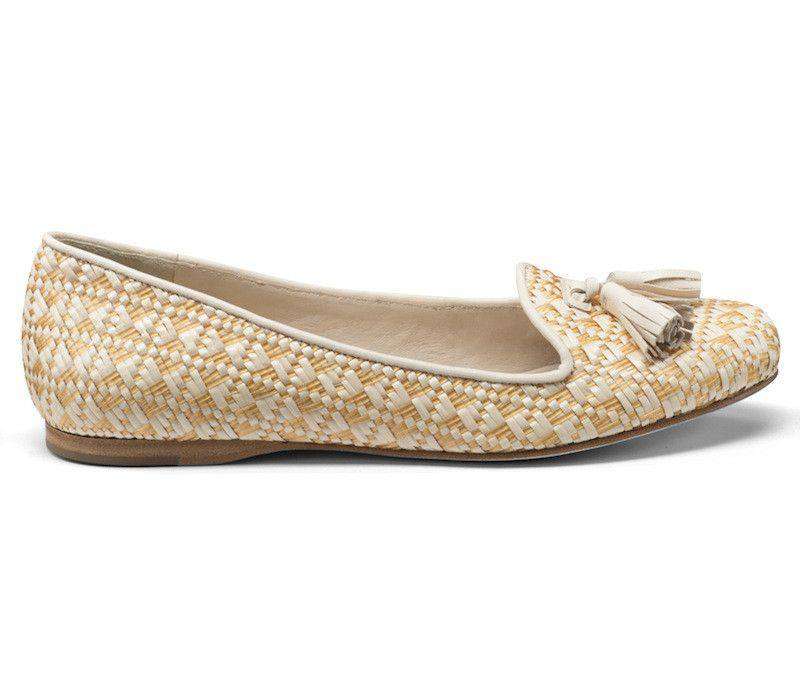 Worth II Smoking Shoe in Sand Raffia by Jack Rogers - Country Club Prep