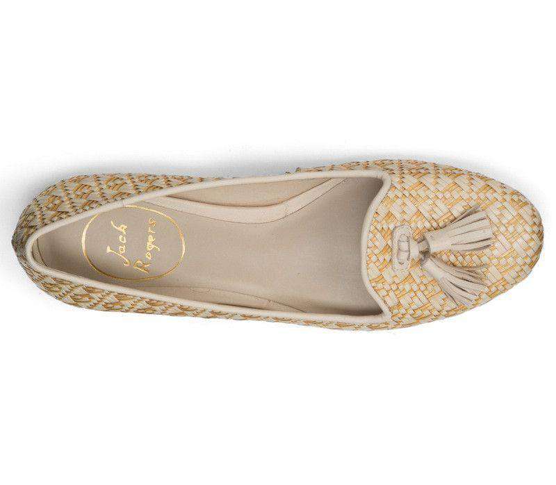 Worth II Smoking Shoe in Sand Raffia by Jack Rogers - Country Club Prep