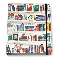 17 Month Large Agenda in Bookshelf Pattern by Kate Spade New York - Country Club Prep