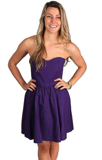 The Savannah Dress in Purple by Lauren James - Country Club Prep