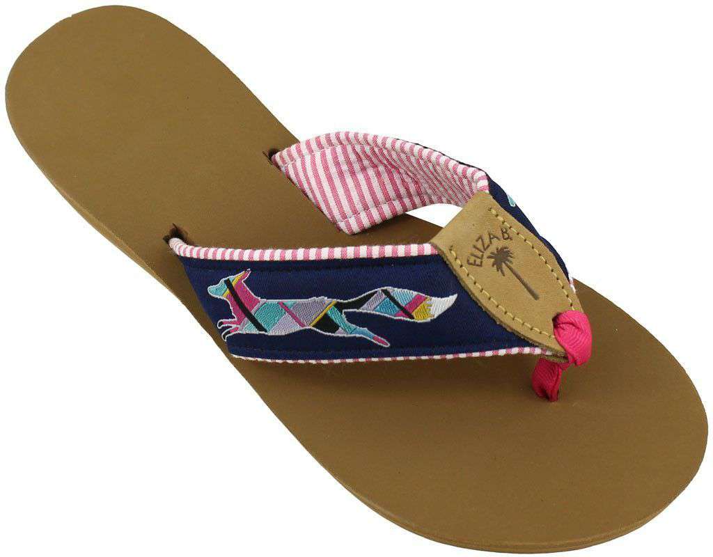 "Longshanks" Ribbon Sandal  by Eliza B. and Country Club Prep - Country Club Prep