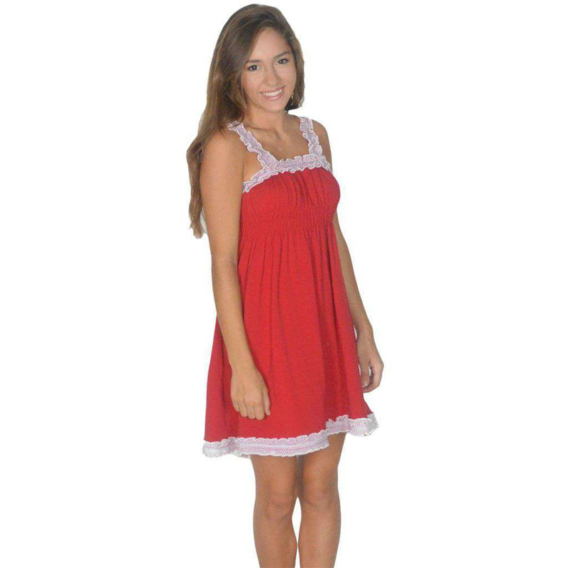 Lauren James The Mackenzie Dress in Red Country Club Prep Lauren James The Mackenzie Dress in Red Country Club Prep