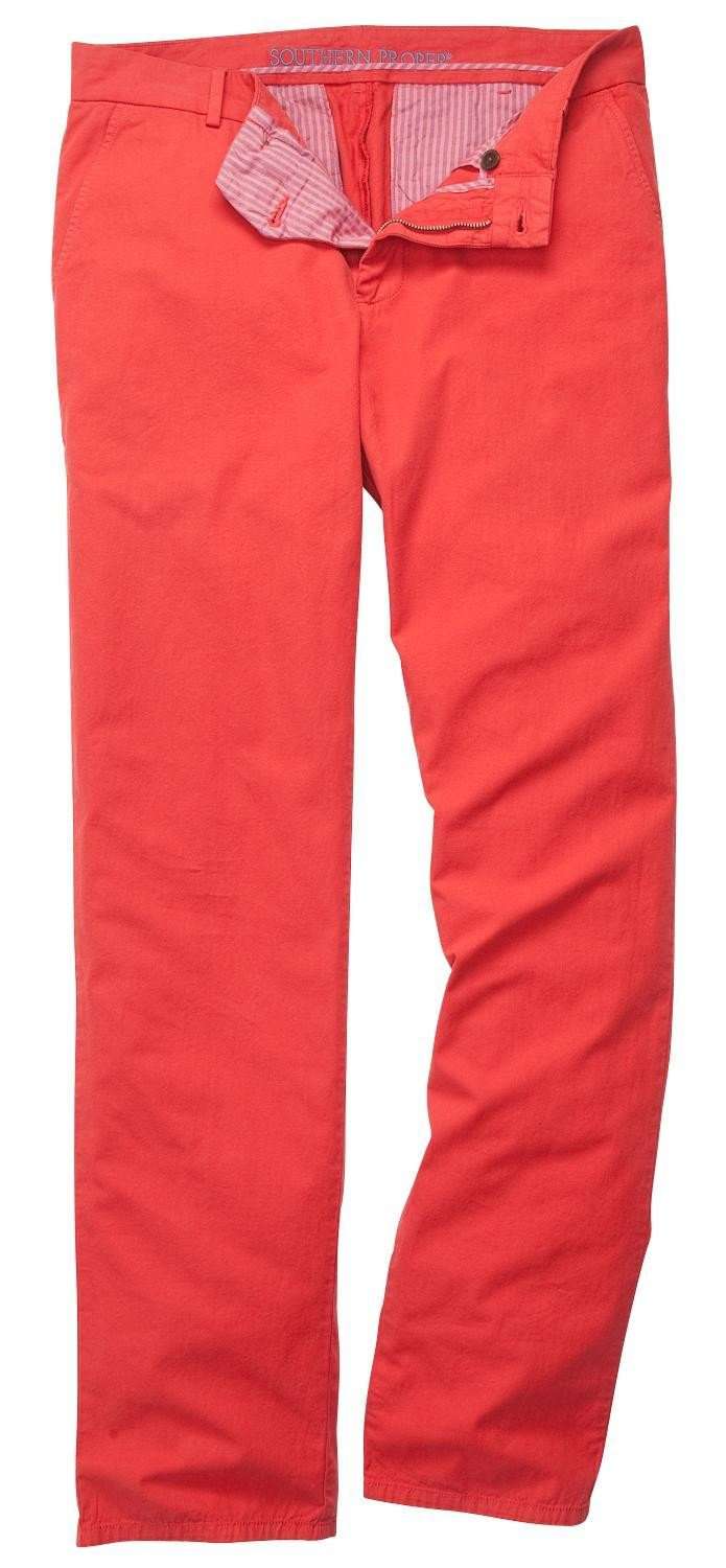 The Campus Pant in Robust Red by Southern Proper - Country Club Prep