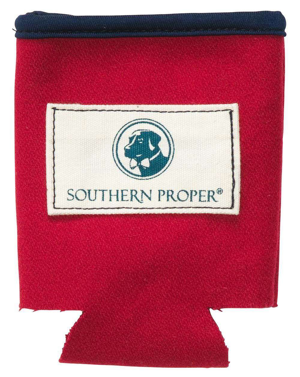 Beer Sweater Can Holder in Red by Southern Proper - Country Club Prep