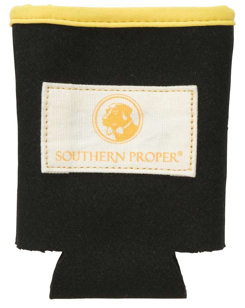 Beer Sweater Can Holder in Black by Southern Proper - Country Club Prep