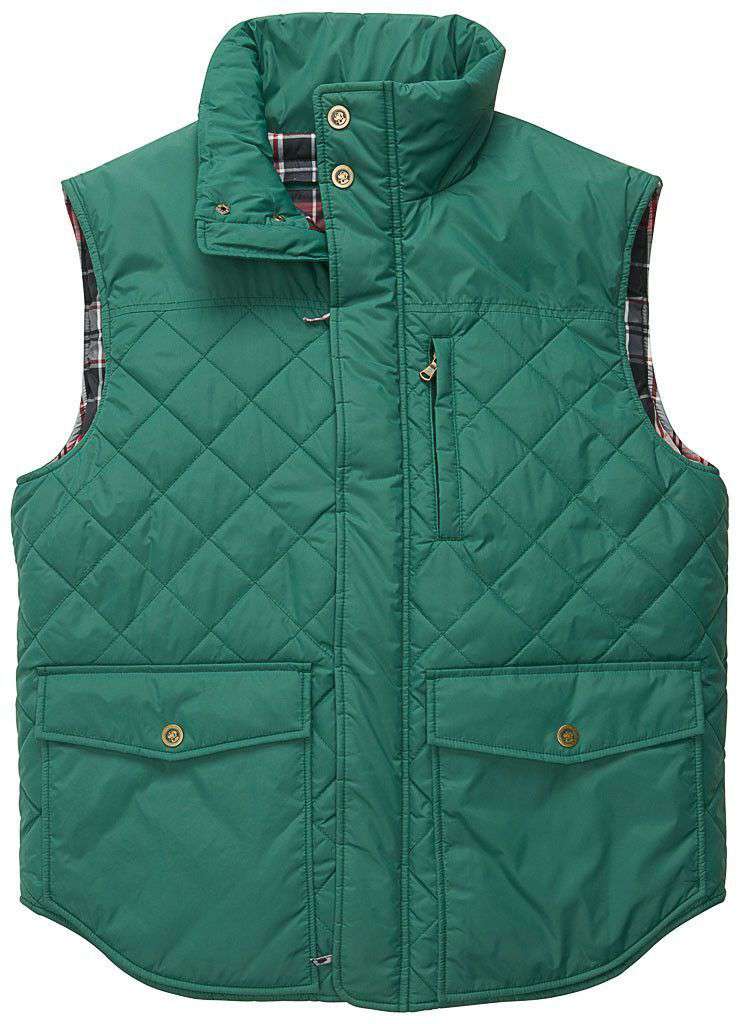 Varsity Vest in Hunter Green by Southern Proper - Country Club Prep