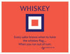 Whiskey Flag Tee Shirt in Coral by Anchored Style - Country Club Prep