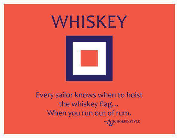 Whiskey Flag Tee Shirt in Coral by Anchored Style - Country Club Prep