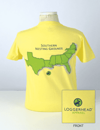 Women's Southern Nesting Grounds Tee in Canary Yellow by Loggerhead Apparel - Country Club Prep