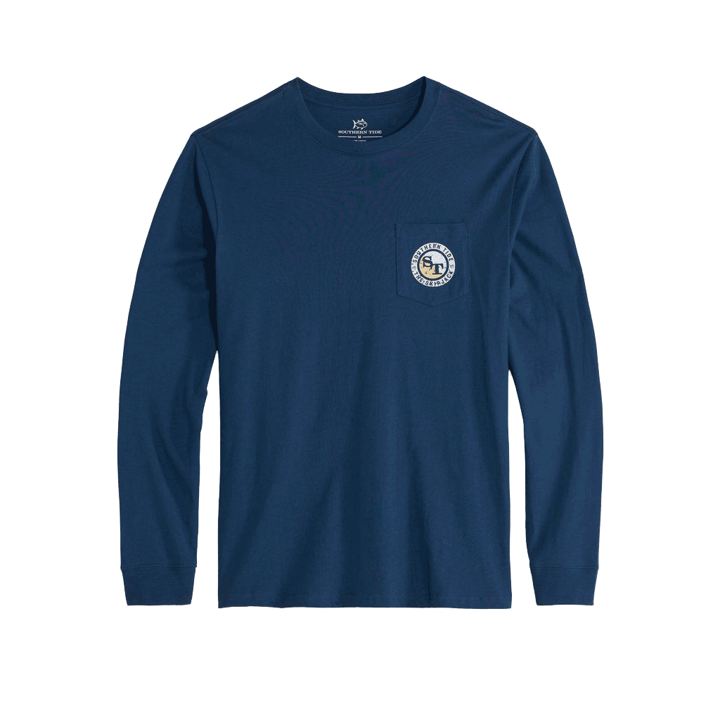 Nautical Flag O Patch Long Sleeve Tee Shirt by Southern Tide - Country Club Prep