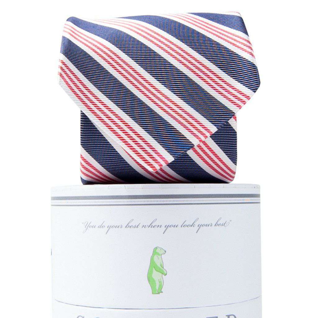 Affirmed Tie in Red, White and Blue by Collared Greens - Country Club Prep