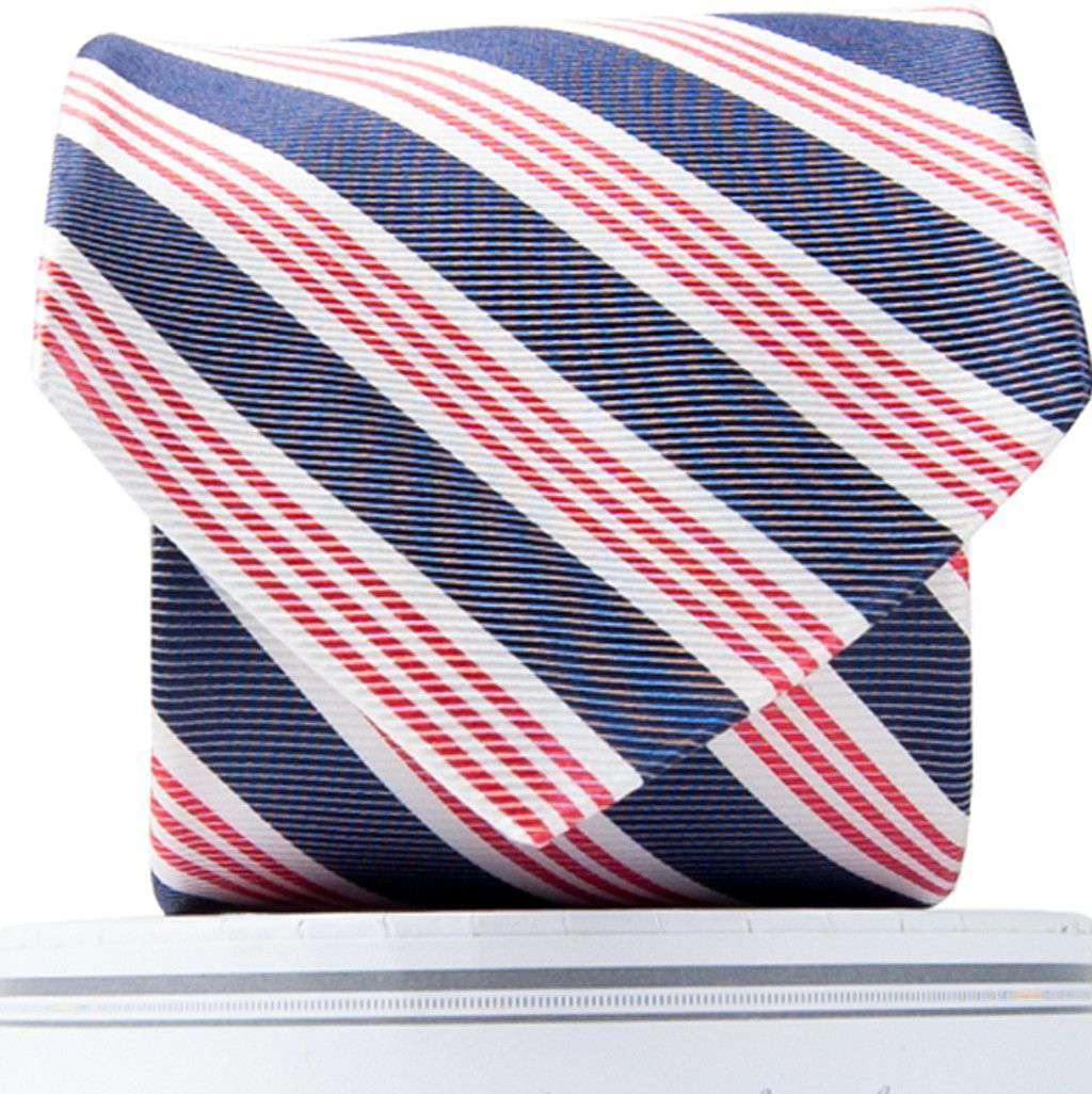 Affirmed Tie in Red, White and Blue by Collared Greens - Country Club Prep