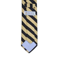 All American Stripe Neck Tie in Black and Gold by High Cotton - Country Club Prep