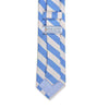 All American Stripe Neck Tie in Carolina Blue and White by High Cotton - Country Club Prep