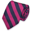 All American Stripe Neck Tie in Pink and Navy by High Cotton - Country Club Prep