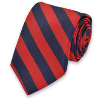 All American Stripe Neck Tie in Red and Navy by High Cotton - Country Club Prep