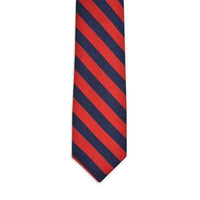 All American Stripe Neck Tie in Red and Navy by High Cotton - Country Club Prep