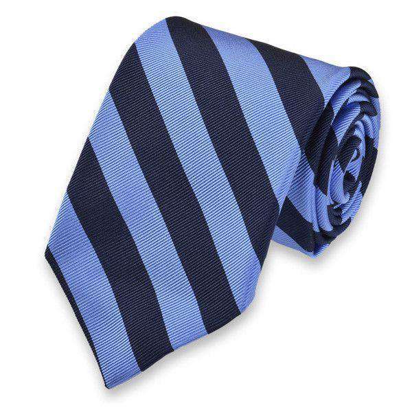 All American Stripe Neck Tie in Royal Blue and Navy by High Cotton - Country Club Prep