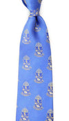 Alpha Epsilon Pi Neck Tie in Blue by Dogwood Black - Country Club Prep