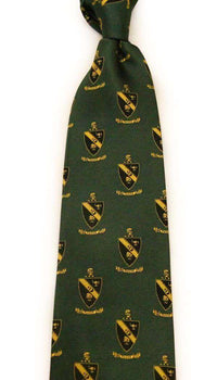 Alpha Gamma Rho Neck Tie in Hunter Green by Dogwood Black - Country Club Prep