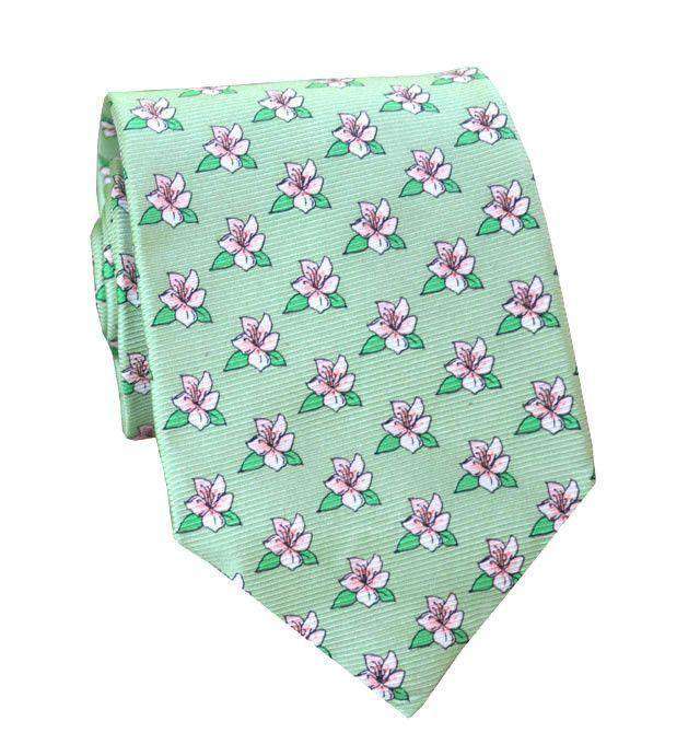 Azalea Tie in Green by Southern Proper - Country Club Prep