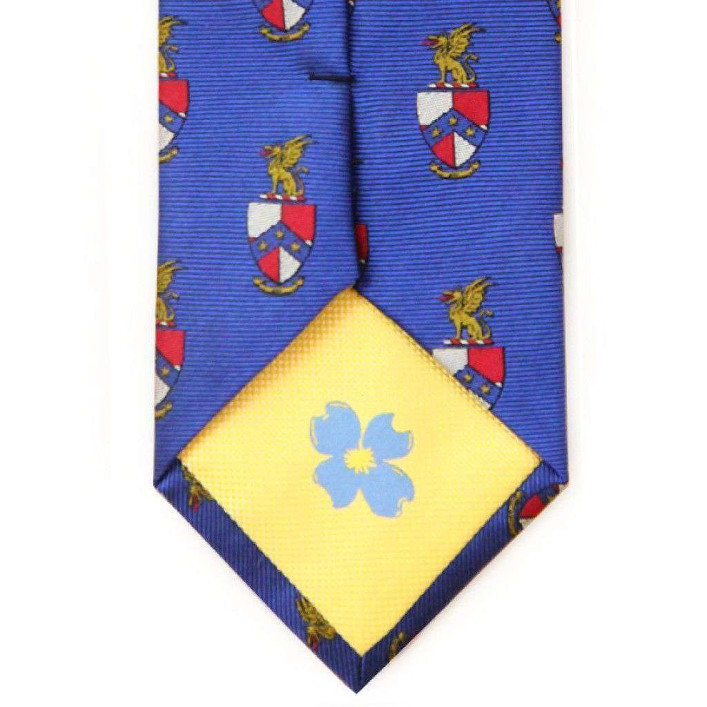 Beta Theta Pi Neck Tie in Blue by Dogwood Black - Country Club Prep