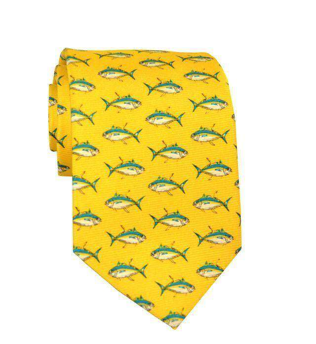 Big Tuna Tie in Yellow by Southern Proper - Country Club Prep