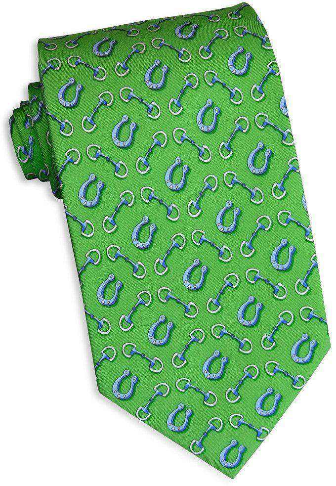 Bits & Shoes Tie in Lime by Bird Dog Bay - Country Club Prep