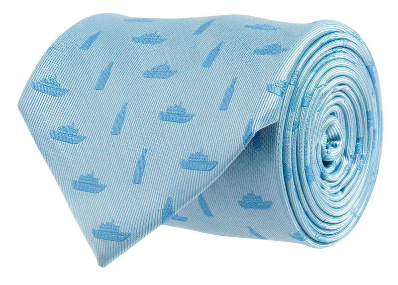 Booze Cruise Tie in Light Blue by Southern Proper - Country Club Prep