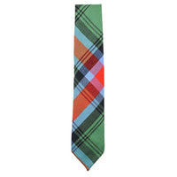 Bordeaux Wool Neck Tie in Red, Blue, & Green Plaid by Res Ipsa - Country Club Prep