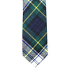 Bordeaux Wool Neck Tie in White & Forest Green Tartan by Res Ipsa - Country Club Prep