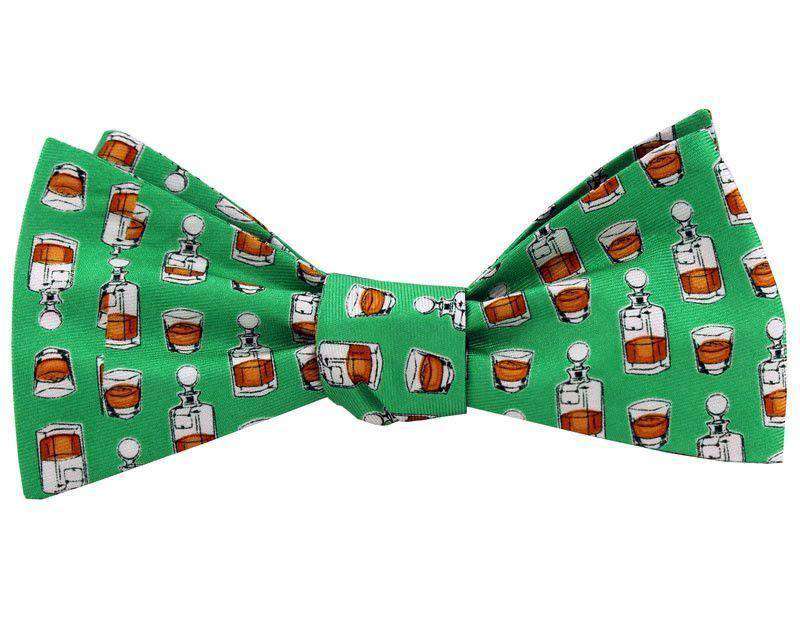 Bourbon Bow Tie in Green by Salmon Cove - Country Club Prep