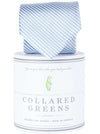 CG Stripes Tie in Carolina Blue by Collared Greens - Country Club Prep