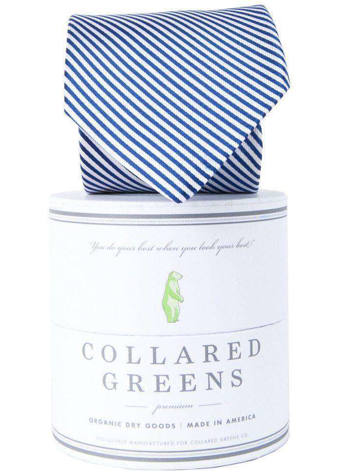 CG Stripes Tie in Navy by Collared Greens - Country Club Prep