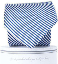 CG Stripes Tie in Navy by Collared Greens - Country Club Prep