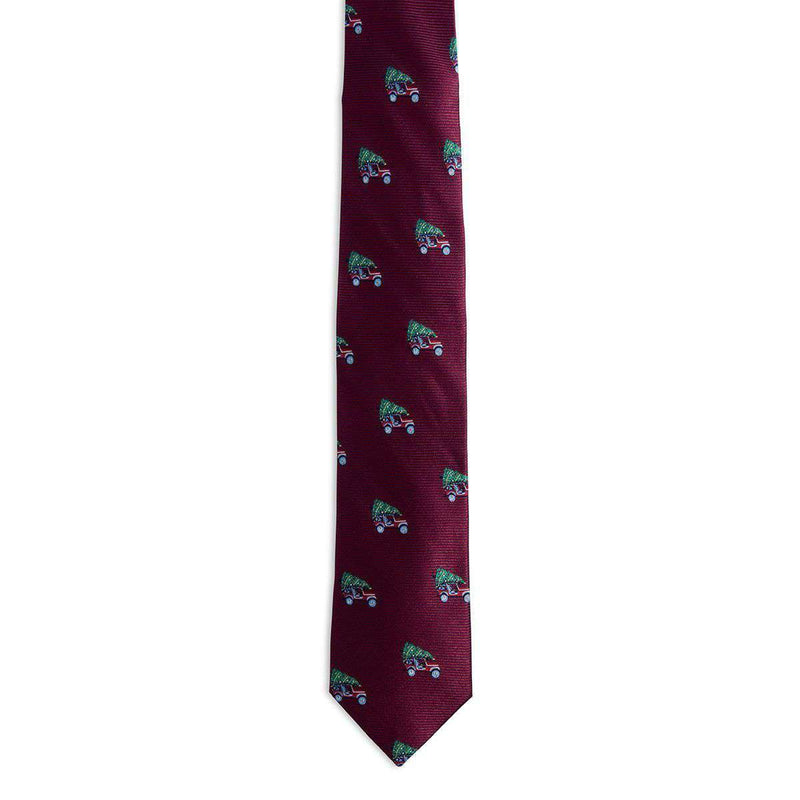 Christmas Jeep Tie in Red by Southern Tide - Country Club Prep