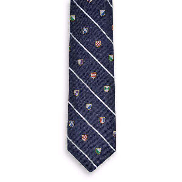 Club Master Neck Tie in Navy by High Cotton - Country Club Prep