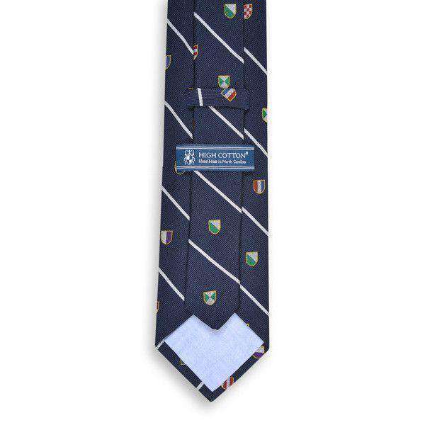 Club Master Neck Tie in Navy by High Cotton - Country Club Prep