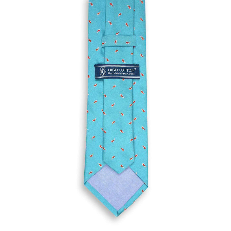 Cooper Neck Tie in Aqua by High Cotton - Country Club Prep