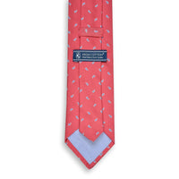 Cooper Neck Tie in Coral by High Cotton - Country Club Prep