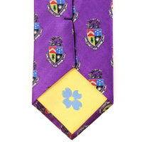 Delta Tau Delta Neck Tie in Royal Purple by Dogwood Black - Country Club Prep