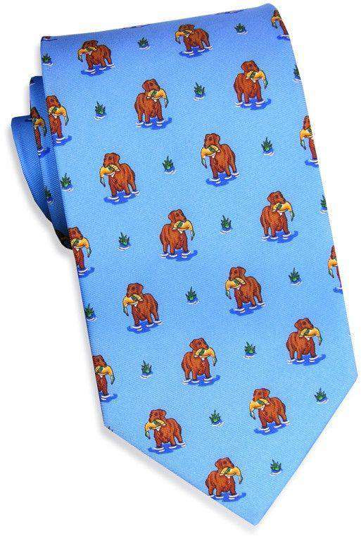 Duck Dogs Tie in Light Blue by Bird Dog Bay - Country Club Prep