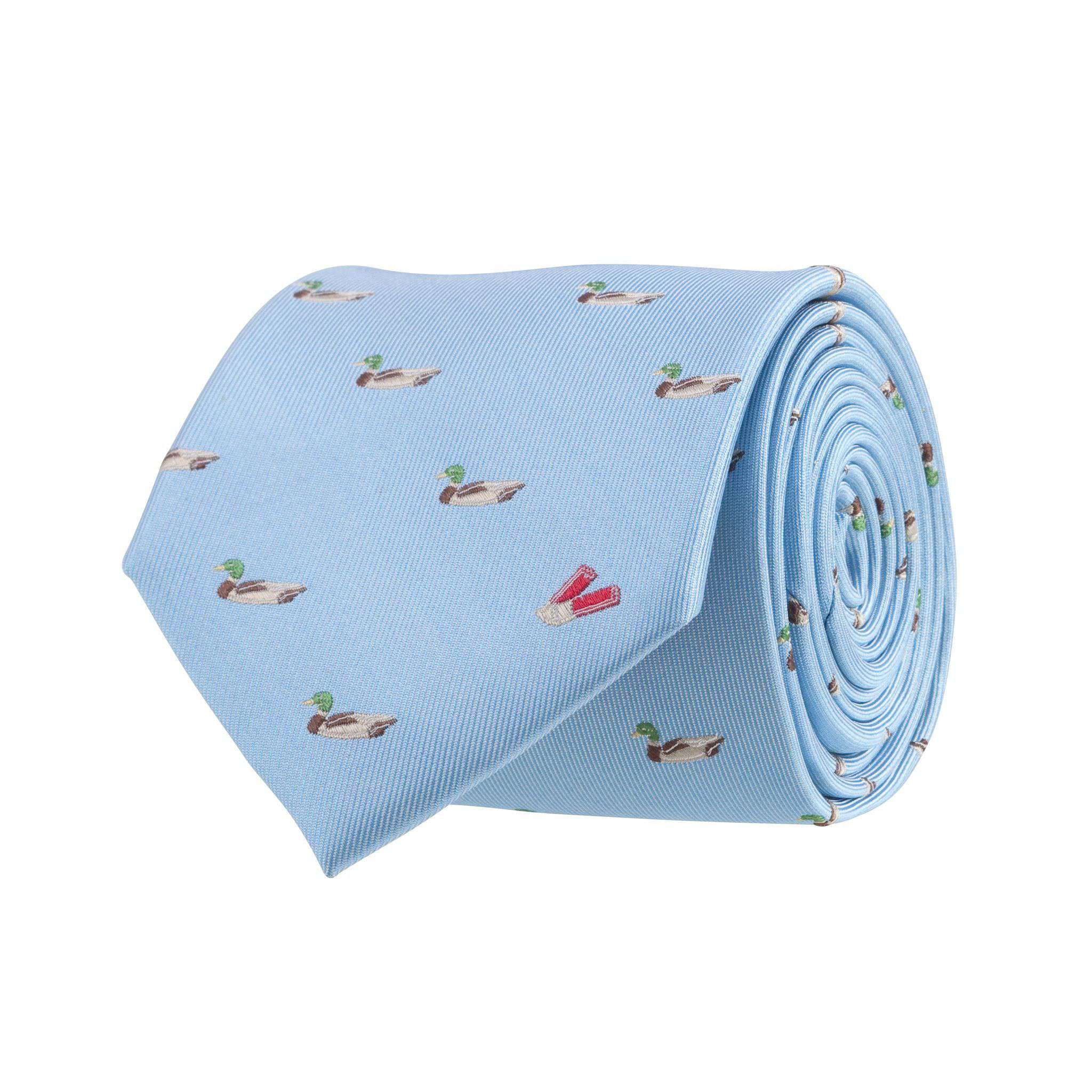 Ducks and Shells Tie in Light Blue by Southern Proper - Country Club Prep